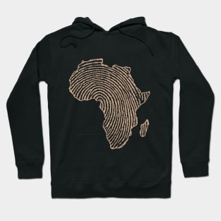 fingerprint africa Hoodie